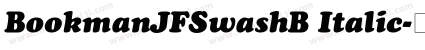 BookmanJFSwashB Italic字体转换